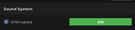 Sound Settings