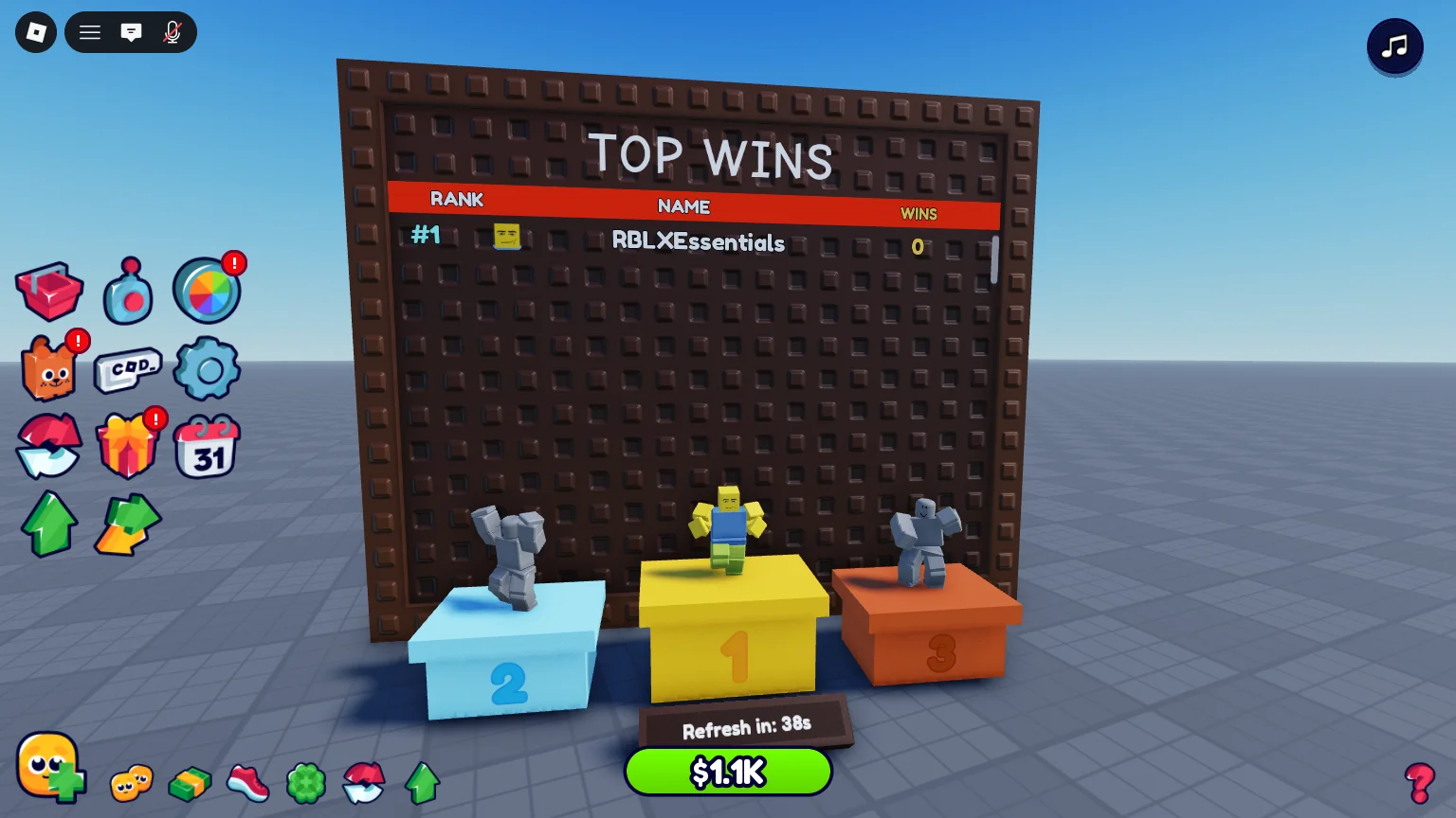 The TOP WINS board in the world, with its podiums